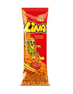 لینا پفک مینی توپی کچاپ 30گرم